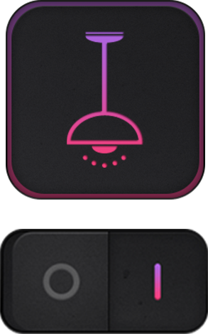 button in viz-deisger for homekit